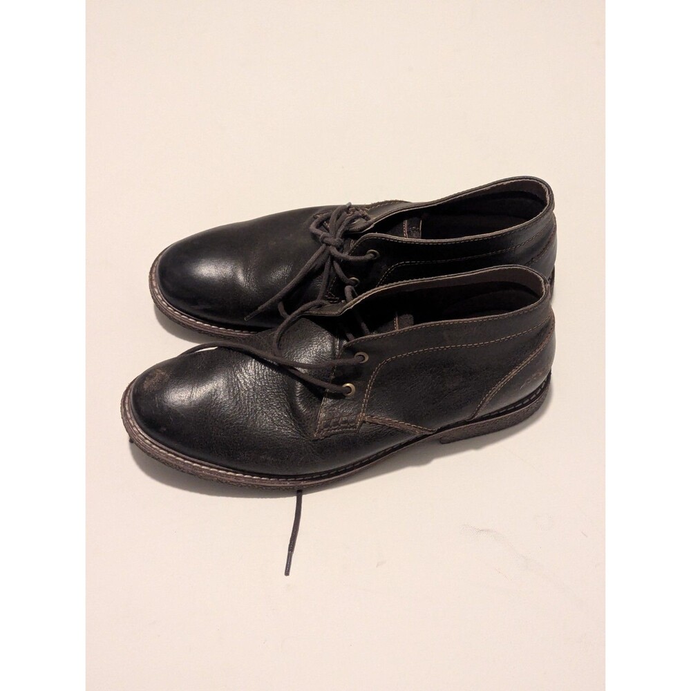 J MURPHY by Johnston & Murphy Chukka Boots Black Lace Up Round Toe 11.5